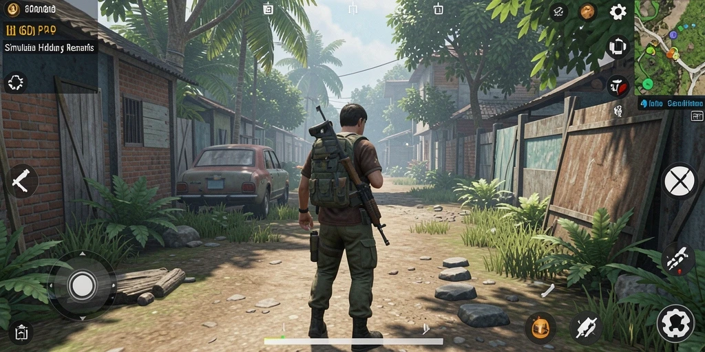 Tampilan gameplay simulasi yang menarik dan interaktif di 66D.