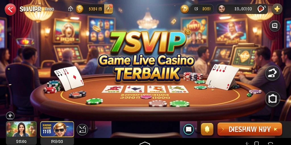 Tampilan gameplay Live Casino yang mendebarkan di 7SVIP.