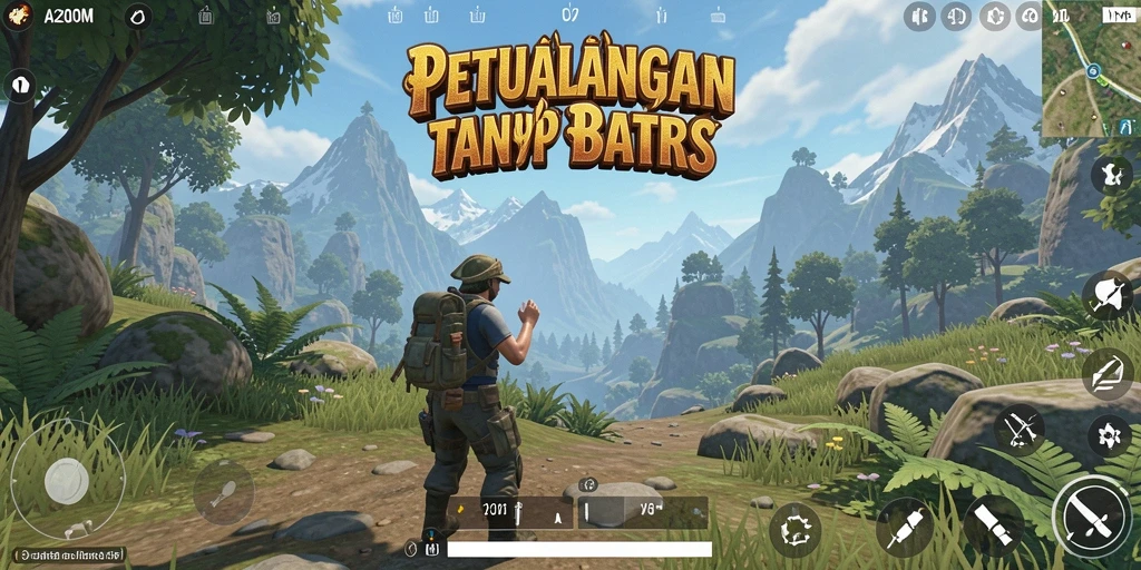Tampilan menakjubkan dari gameplay A200M di dunia terbuka.