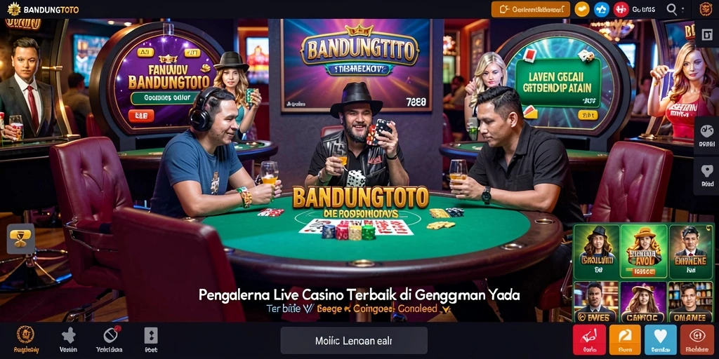Tampilan gameplay menegangkan di BANDUNGTOTO dengan dealer langsung.