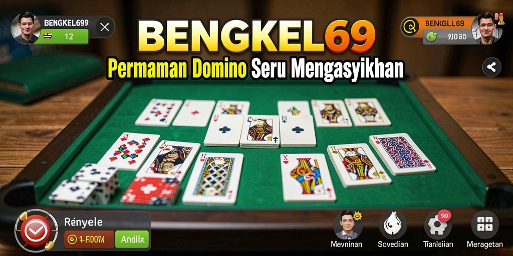 Tampilan menarik dari gameplay Domino di BENGKEL69.