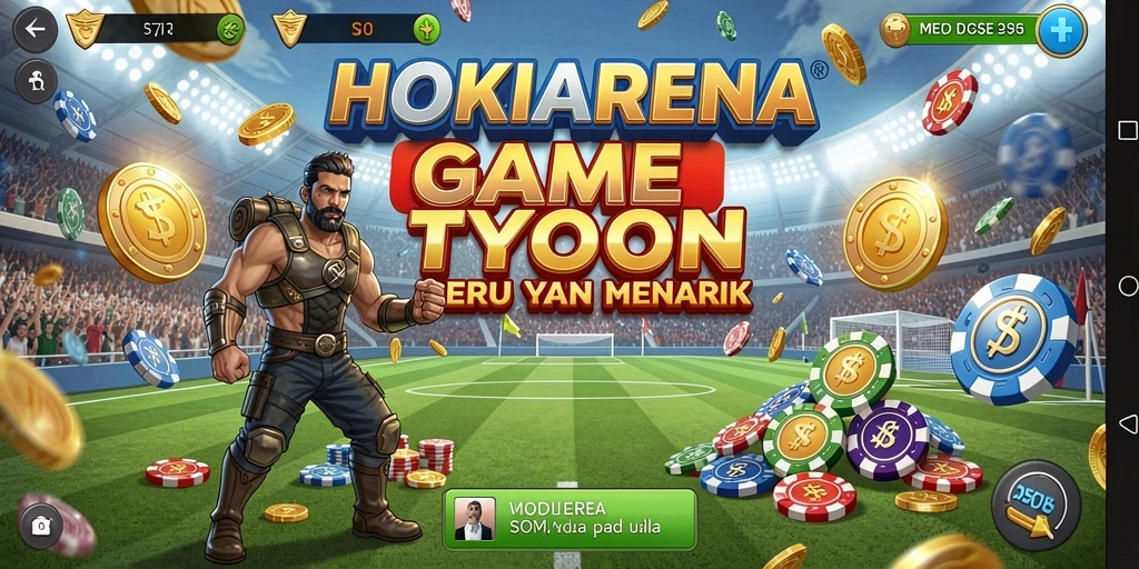Screenshot HOKIARENA menunjukkan gameplay Tycoon yang menarik dan dinamis.