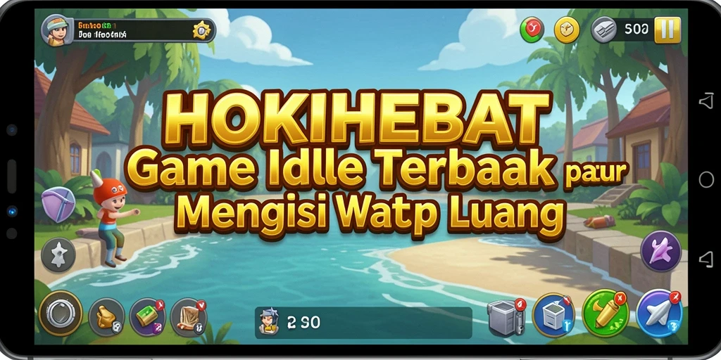 Screenshot gameplay HOKIHEBAT menampilkan suasana santai dan menarik.