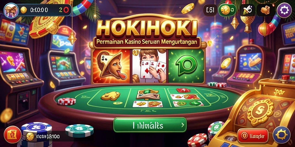 Tampilan gameplay HOKIHOKI yang menawan dan menarik.
