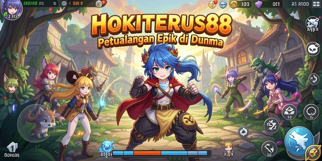 Screenshot HOKITERUS88 menampilkan aksi seru dalam game Anime.