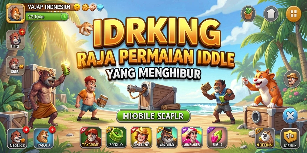 Tampilan gameplay IDRKING yang seru dan interaktif.