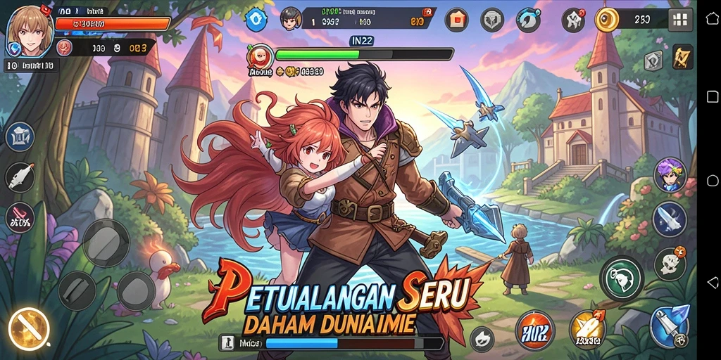 Screenshot gameplay IN22 yang menampilkan aksi mendebarkan.