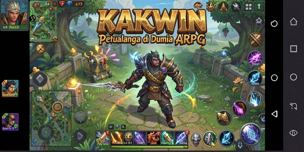 Tampilan menarik dari gameplay KAKWIN yang seru dan menantang.