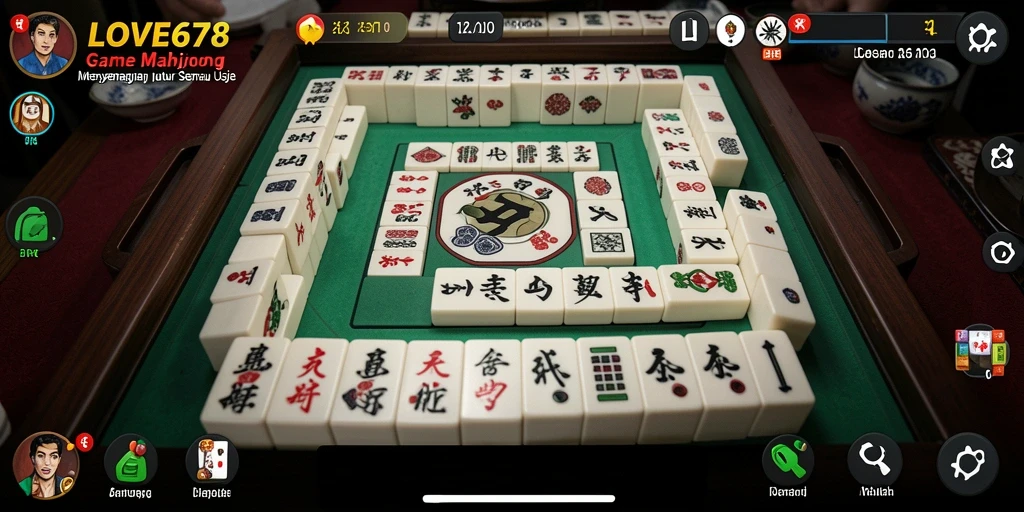 Tampilan gameplay menarik dalam game Mahjong LOVE678.