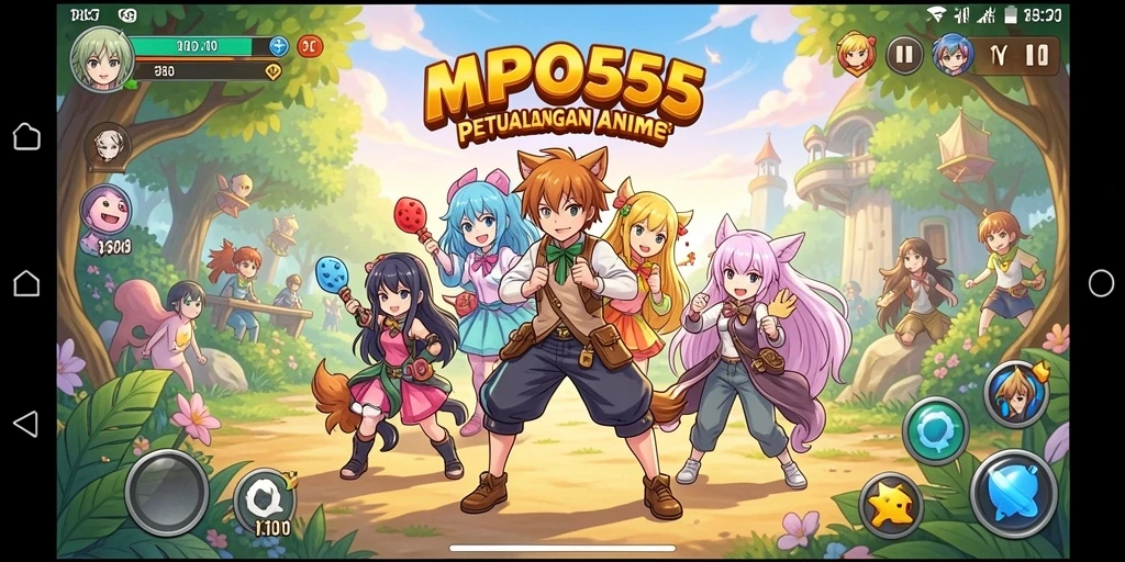 Tampilan menarik dari gameplay MPO555 yang penuh warna.