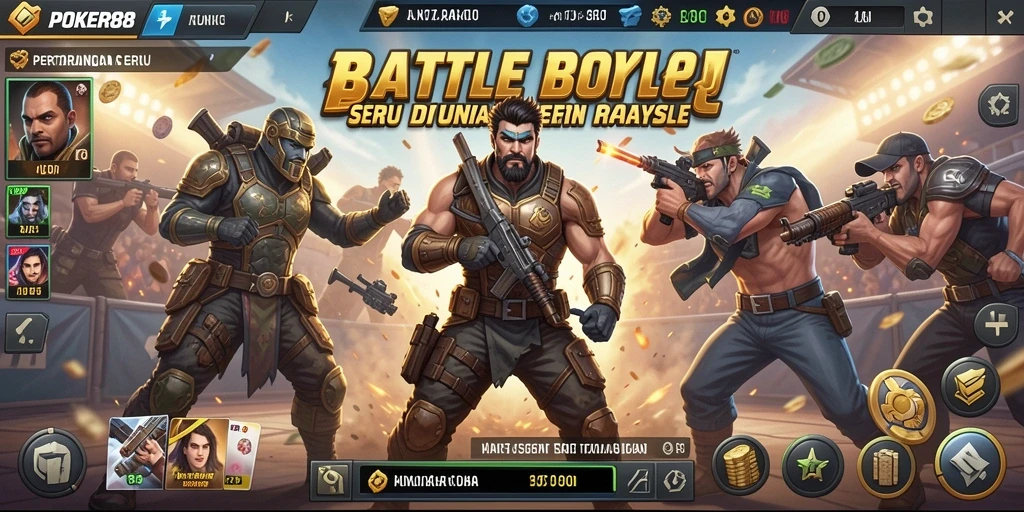 Gameplay mendebarkan di POKER88 dengan aksi Battle Royale.