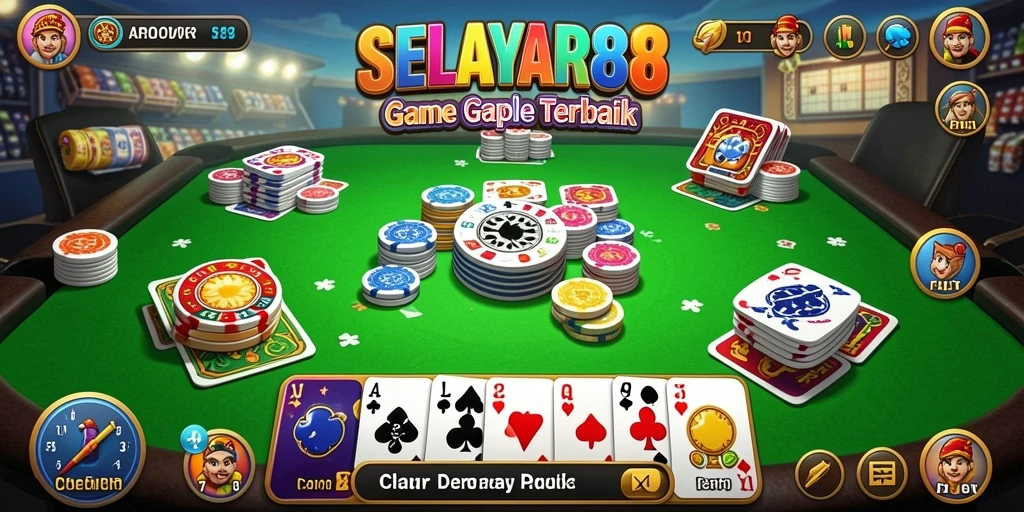 Tampilan gameplay Gaple yang menarik di SELAYAR88.