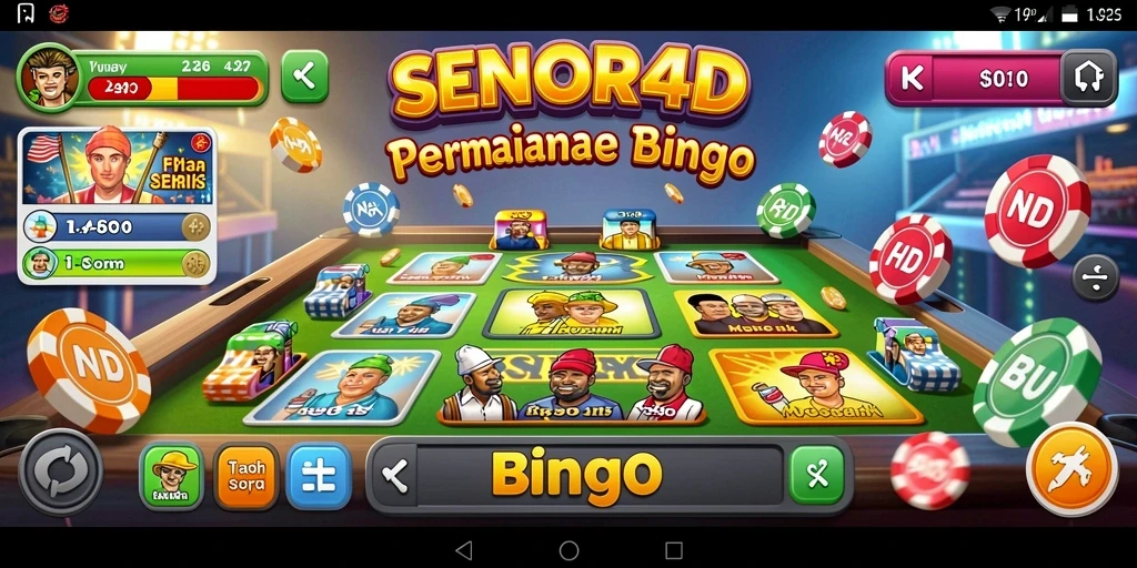 Tampilan gameplay Bingo yang memukau dan interaktif.