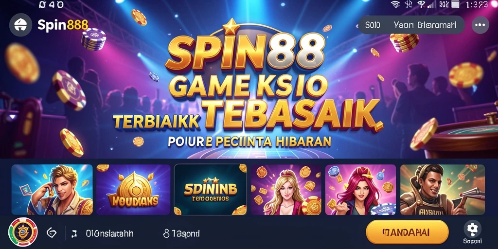 Tampilan SPIN88 yang menarik dan gameplay kasino yang seru.