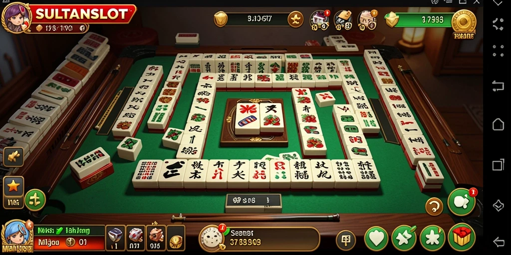 Tampilan menarik dari gameplay SULTANSLOT Mahjong yang seru.
