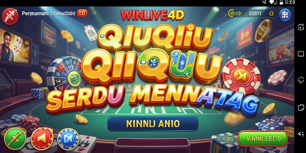 Screenshot <strong>WINLIVE4D</strong> menampilkan suasana gameplay QiuQiu yang seru.