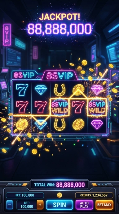 Tampilan antarmuka 8svip yang intuitif.